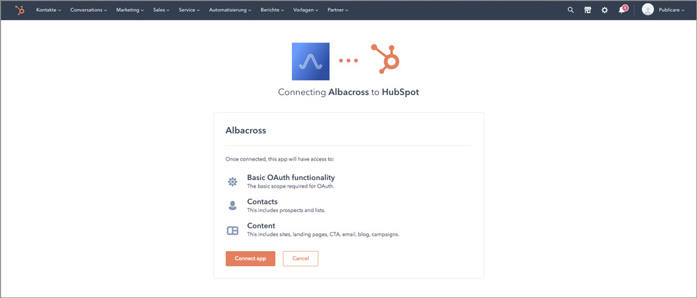 Albacross_connect-hubspot